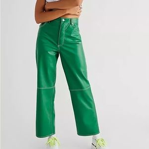 Free People the It Factor vegan leather pants